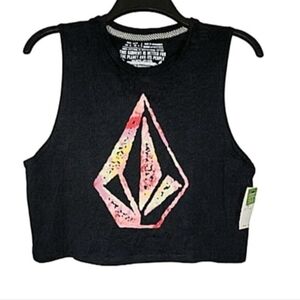 NWT! Junior's Volcom Crop Tank Top Size XS